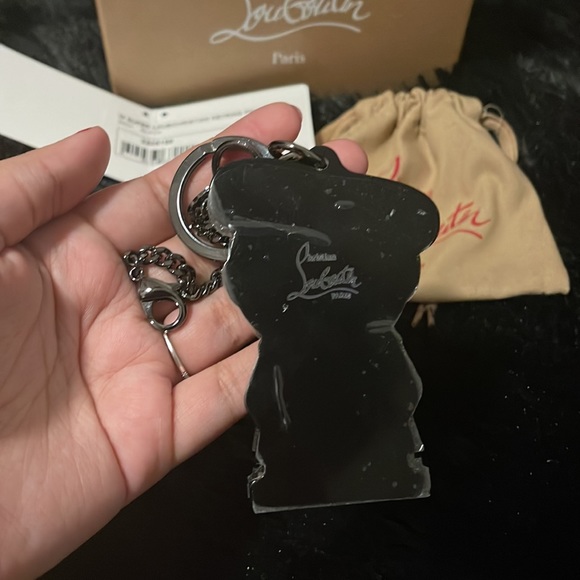 Christian Louboutin Loubi black charm keychain - Picture 8 of 10